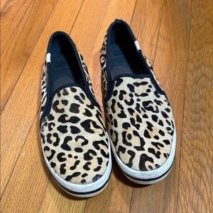 Leopard Print Slip-On Sneakers
